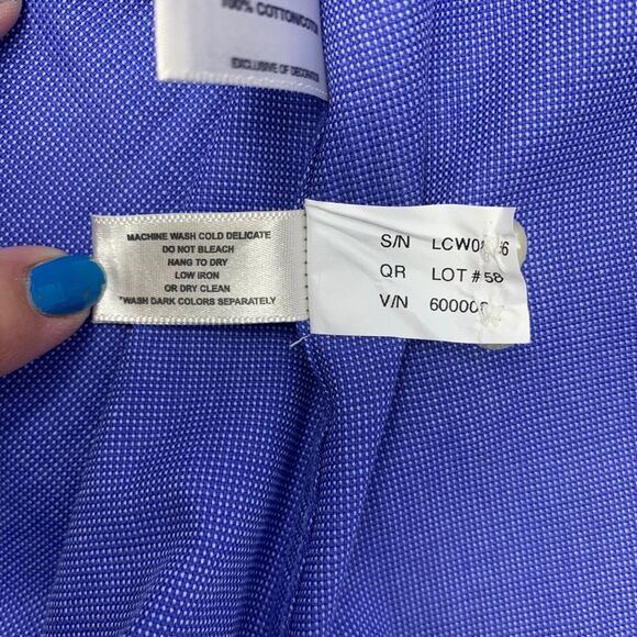 FSU Cutter & Buck NWT Women's Shirt  Blue Oxford Long Sleeve Button Up‎ Size L - Picture 8 of 8